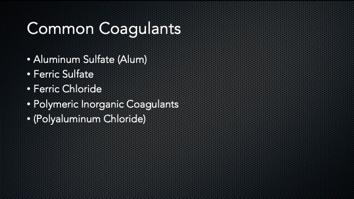 list of common coagulants
